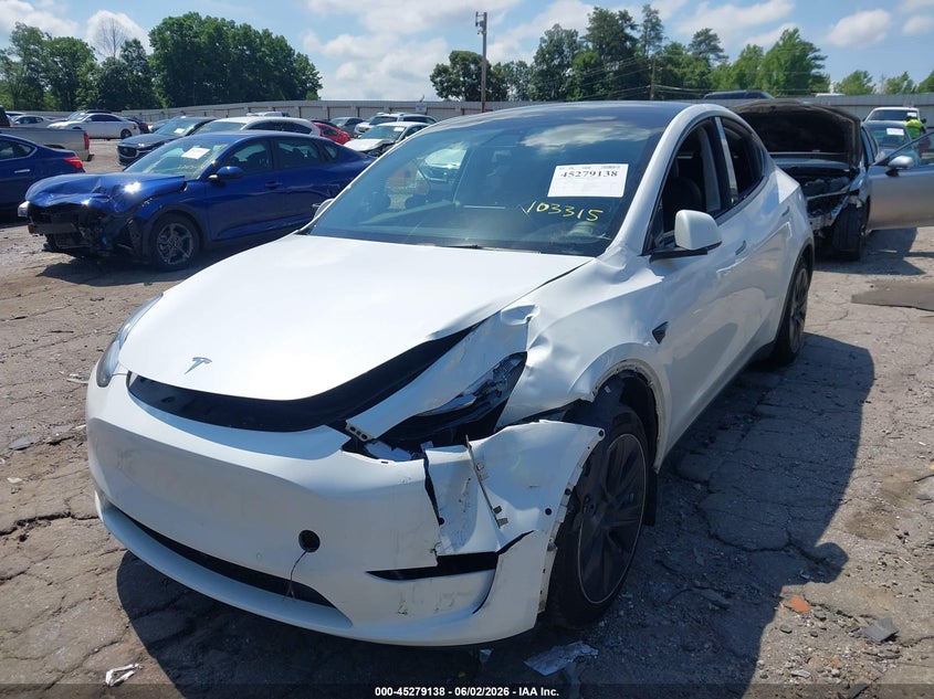 2021 Tesla Model y VIN 5YJYGDEDXMF103015 IAAI salvage auction — LEFT FRONT, Salvage (Georgia), sold $8,450 on 2026-07-30 (photo 6)