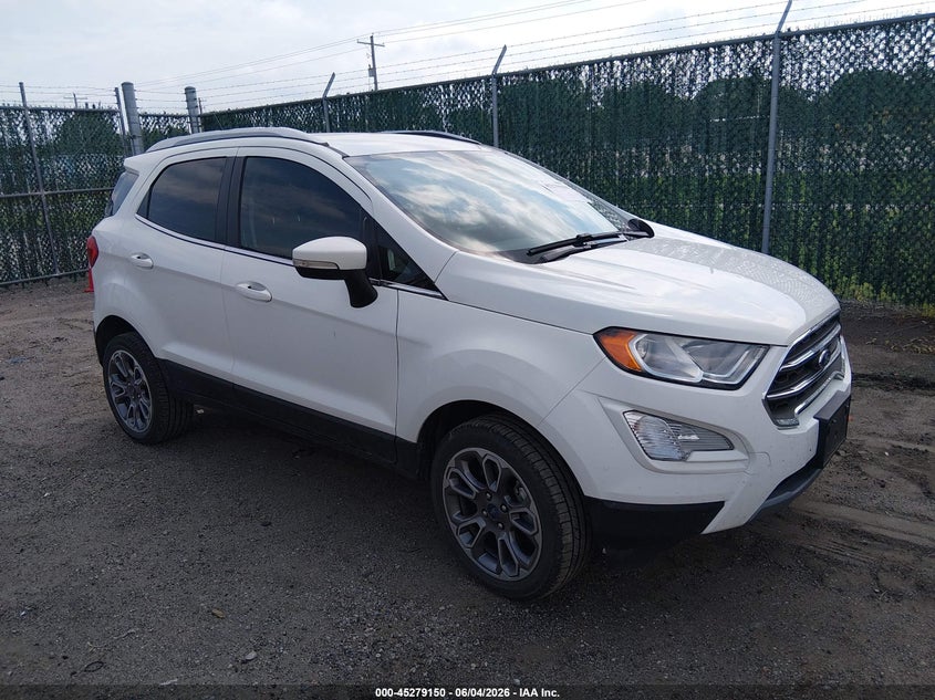 2019 Ford Ecosport VIN MAJ6S3KL4KC290036 IAAI salvage auction — HAIL, Salvage Title, sold $3,550 on 2026-07-24 (photo 1)