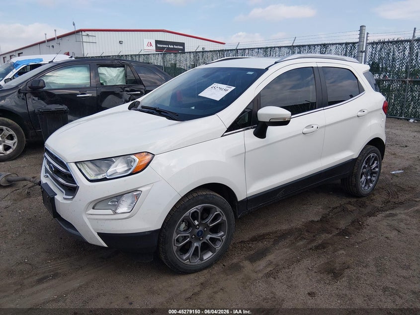 2019 Ford Ecosport VIN MAJ6S3KL4KC290036 IAAI salvage auction — HAIL, Salvage Title, sold $3,550 on 2026-07-24 (photo 2)