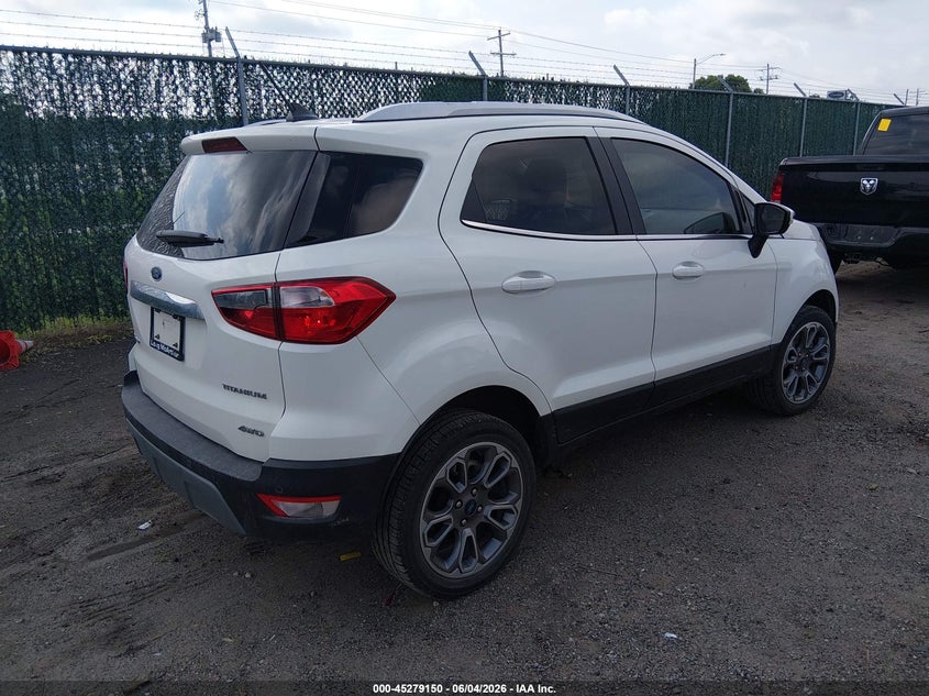 2019 Ford Ecosport VIN MAJ6S3KL4KC290036 IAAI salvage auction — HAIL, Salvage Title, sold $3,550 on 2026-07-24 (photo 4)