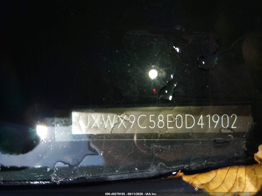 2014 BMW X3 VIN 5UXWX9C58E0D41902 IAAI salvage auction — LEFT SIDE, Salvage (West Virginia), sold $300 on 2026-07-16 (photo 9)