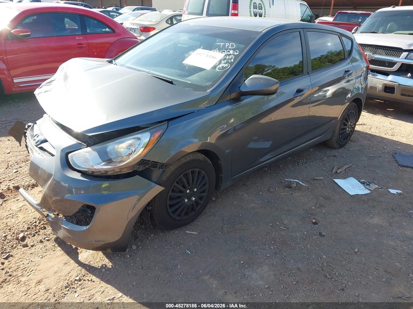 2012 Hyundai Accent VIN KMHCT5AE7CU046445 IAAI salvage auction — FRONT END, Salvage Title, sold $400 on 2026-07-08 (photo 2)