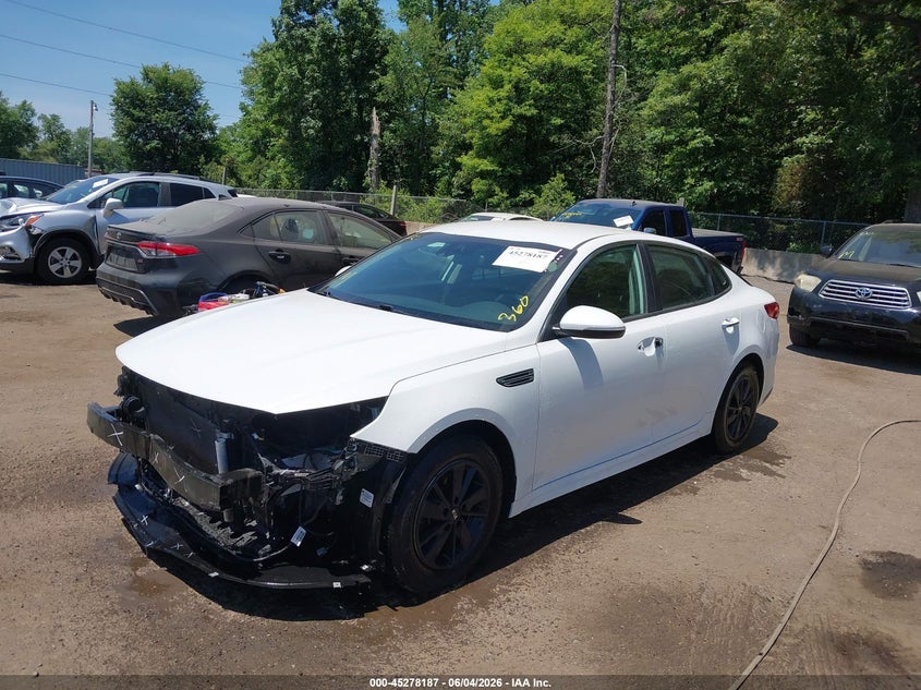2019 Kia Optima VIN 5XXGT4L38KG280979 IAAI salvage auction — FRONT END, Salvage - Greater Than 75% (Maryland), sold $1,400 on 2026-07-29 (photo 2)