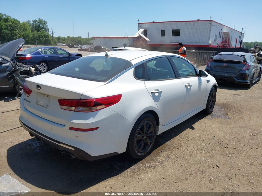 2019 Kia Optima VIN 5XXGT4L38KG280979 IAAI salvage auction — FRONT END, Salvage - Greater Than 75% (Maryland), sold $1,400 on 2026-07-29 (photo 4)