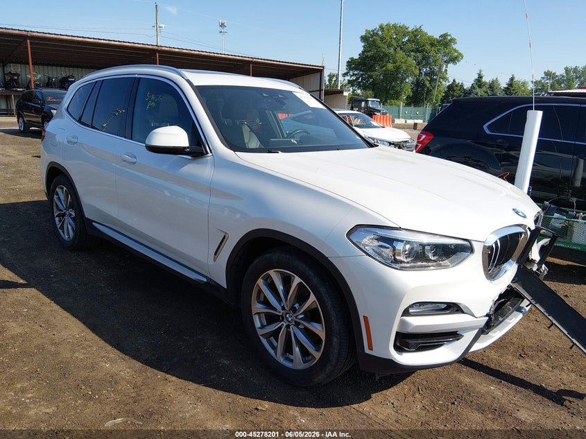 2019 BMW X3 VIN 5UXTR7C53KLF25737 IAAI salvage auction — FRONT END, Salvage Title, sold $8,500 on 2026-07-08 (photo 1)