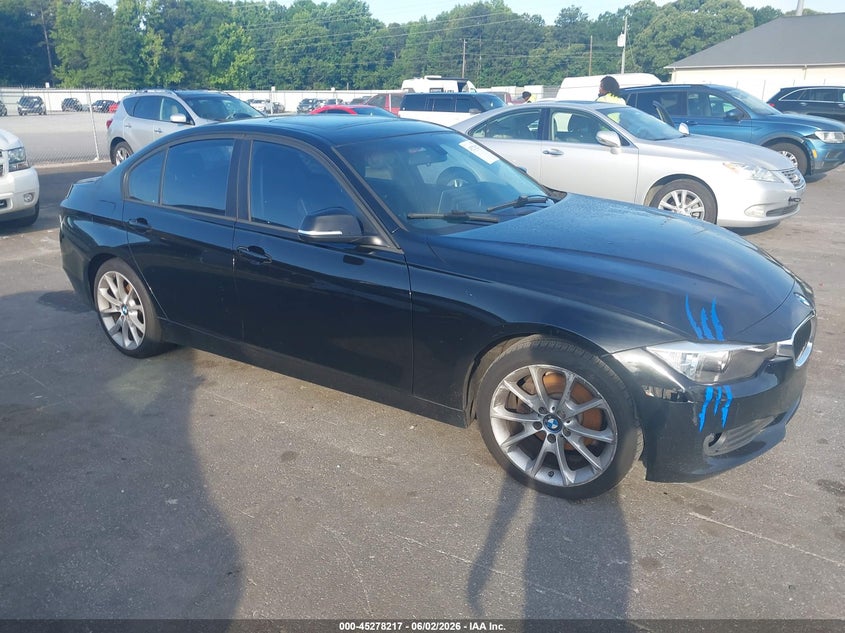 2014 BMW 3 series VIN WBA3B1C56EK134119 IAAI salvage auction — FRONT END, Repossession Paperwork (Georgia), sold $375 on 2026-07-29 (photo 1)