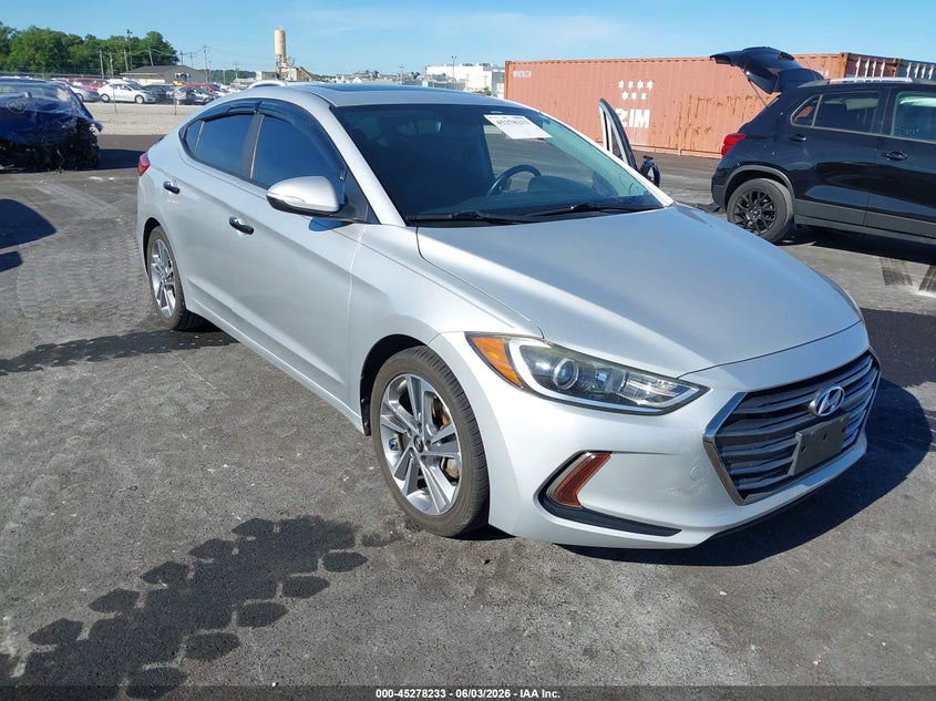 2017 Hyundai Elantra VIN KMHD84LF1HU266905 IAAI salvage auction — SIDE, Salvage Title, sold $1,400 on 2026-07-21 (photo 1)