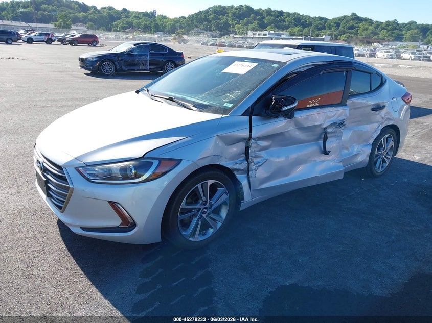 2017 Hyundai Elantra VIN KMHD84LF1HU266905 IAAI salvage auction — SIDE, Salvage Title, sold $1,400 on 2026-07-21 (photo 2)