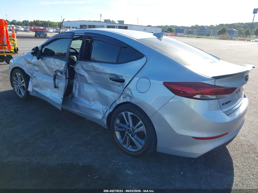 2017 Hyundai Elantra VIN KMHD84LF1HU266905 IAAI salvage auction — SIDE, Salvage Title, sold $1,400 on 2026-07-21 (photo 3)