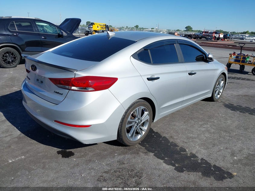 2017 Hyundai Elantra VIN KMHD84LF1HU266905 IAAI salvage auction — SIDE, Salvage Title, sold $1,400 on 2026-07-21 (photo 4)