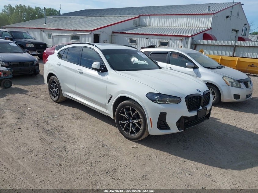 2023 BMW X4 VIN 5UX33DT01P9R66241 IAAI salvage auction — LEFT FRONT, Salvage (Iowa), sold $19,000 on 2026-07-28 (photo 1)