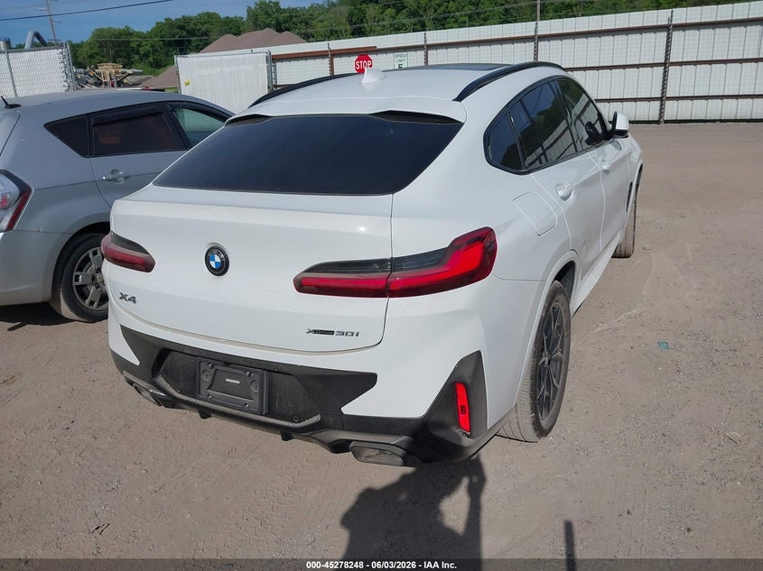 2023 BMW X4 VIN 5UX33DT01P9R66241 IAAI salvage auction — LEFT FRONT, Salvage (Iowa), sold $19,000 on 2026-07-28 (photo 4)