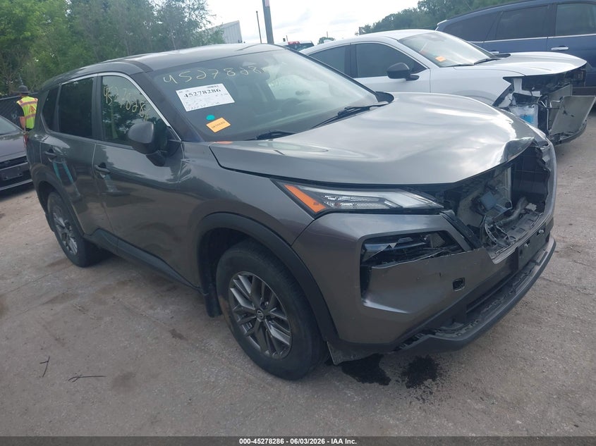 2021 Nissan Rogue VIN JN8AT3AB9MW205711 IAAI salvage auction — FRONT END, Salvage Title, sold $4,875 on 2026-07-29 (photo 1)