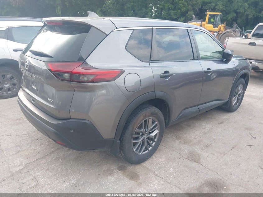 2021 Nissan Rogue VIN JN8AT3AB9MW205711 IAAI salvage auction — FRONT END, Salvage Title, sold $4,875 on 2026-07-29 (photo 4)