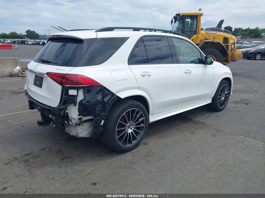 2022 Mercedes-Benz GLE-Class VIN 4JGFB4KB2NA750622 IAAI salvage auction — Rear End, Salvage (Oregon), sold $26,250 on 2026-08-24 (photo 4)