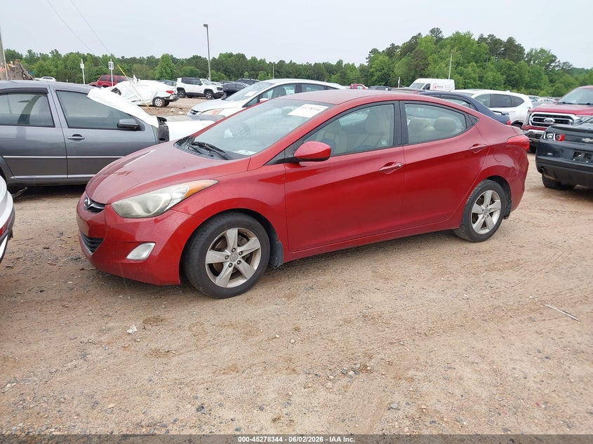2012 Hyundai Elantra VIN KMHDH4AE7CU355980 IAAI salvage auction — REAR END, Salvage Title, sold $575 on 2026-07-20 (photo 2)