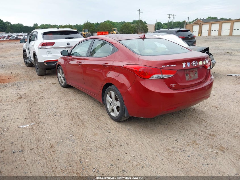 2012 Hyundai Elantra VIN KMHDH4AE7CU355980 IAAI salvage auction — REAR END, Salvage Title, sold $575 on 2026-07-20 (photo 3)