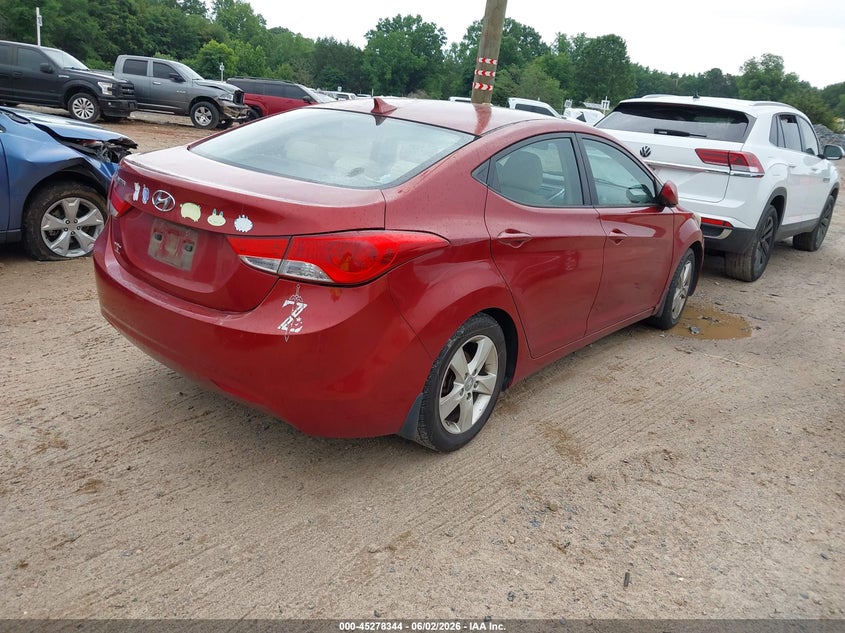 2012 Hyundai Elantra VIN KMHDH4AE7CU355980 IAAI salvage auction — REAR END, Salvage Title, sold $575 on 2026-07-20 (photo 4)