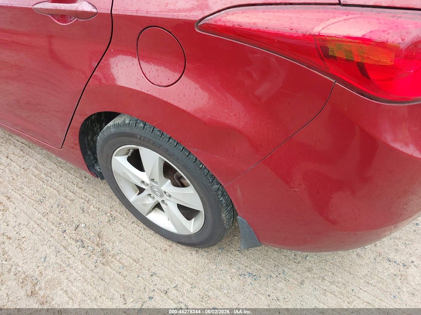 2012 Hyundai Elantra VIN KMHDH4AE7CU355980 IAAI salvage auction — REAR END, Salvage Title, sold $575 on 2026-07-20 (photo 6)