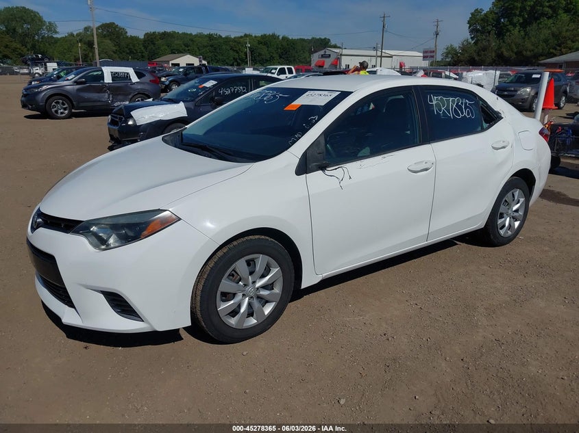 2015 Toyota Corolla VIN 5YFBURHE8FP239084 IAAI salvage auction — LEFT SIDE, Salvage Title, sold $3,050 on 2026-07-18 (photo 2)