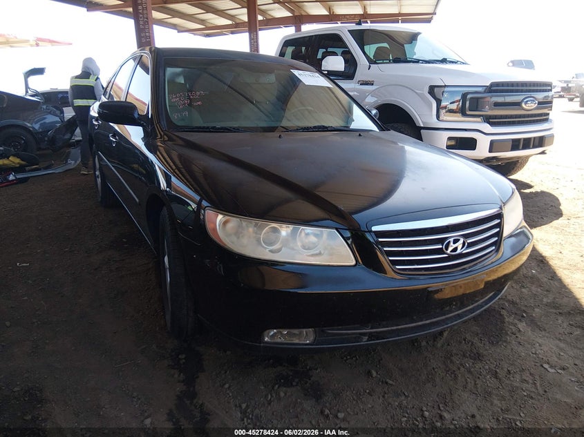 2007 Hyundai Azera VIN KMHFC46D07A188179 IAAI salvage auction — LEFT FRONT, Salvage (Arizona), sold $550 on 2026-07-28 (photo 1)