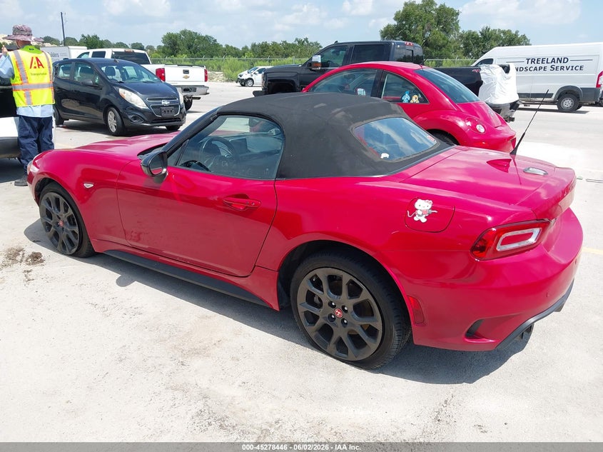 2017 Fiat 124 spider VIN JC1NFAEK0H0115954 IAAI salvage auction — SIDE, Salvage (Texas), sold $5,200 on 2026-08-13 (photo 3)