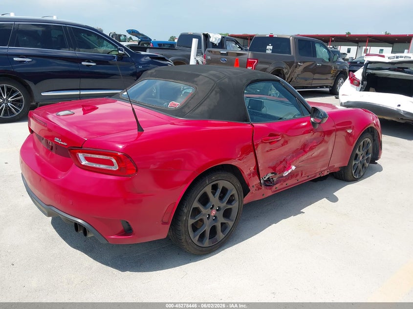 2017 Fiat 124 spider VIN JC1NFAEK0H0115954 IAAI salvage auction — SIDE, Salvage (Texas), sold $5,200 on 2026-08-13 (photo 4)