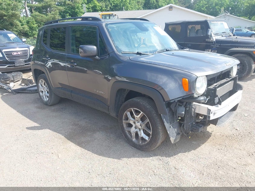2017 Jeep Renegade VIN ZACCJBBB1HPF46252 IAAI salvage auction — FRONT END, Mv-907A (New York), sold $725 on 2026-07-06 (photo 1)