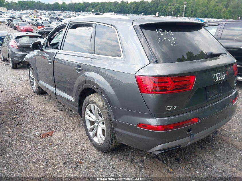 2018 Audi Q7 VIN WA1AHAF72JD041502 IAAI salvage auction — FRONT END, Salvage Title, sold $1,200 on 2026-07-11 (photo 3)