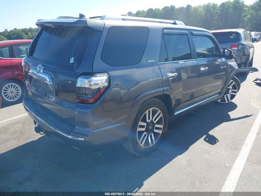 2016 Toyota 4runner VIN JTEZU5JR1G5124941 IAAI salvage auction — RIGHT FRONT, Salvage Title, sold $6,700 on 2026-07-08 (photo 4)