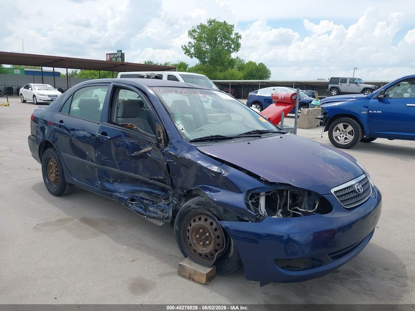 2007 Toyota Corolla VIN JTDBR32E270106761 IAAI salvage auction — RIGHT SIDE, Non-Repairable (Texas), sold $475 on 2026-07-08 (photo 1)