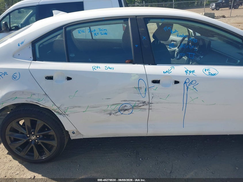 2025 Toyota Corolla VIN 5YFS4MCE8SP228297 IAAI salvage auction — SIDE, Salvage Title, sold $4,250 on 2026-07-28 (photo 6)
