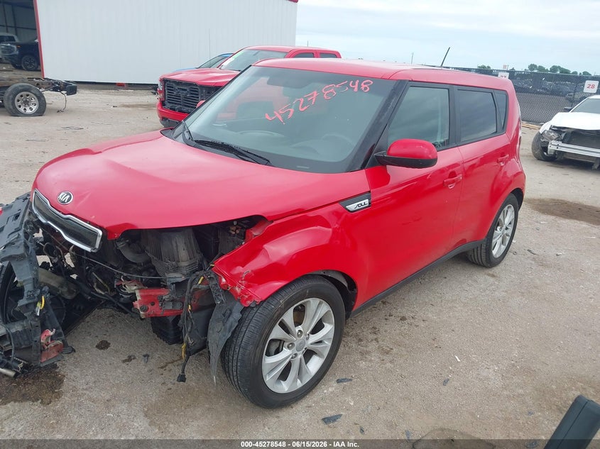 2016 Kia Soul VIN KNDJP3A58G7856854 IAAI salvage auction — FRONT END, Salvage (Texas), sold $475 on 2026-07-28 (photo 2)