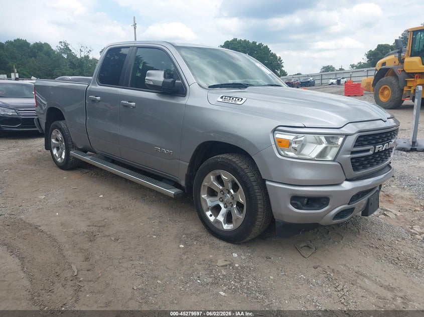 2022 Ram 1500 VIN 1C6RREBT1NN354712 IAAI salvage auction — REAR END, Salvage Title, sold $7,000 on 2026-08-26 (photo 1)