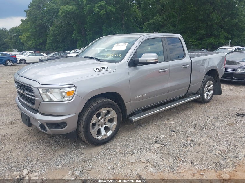 2022 Ram 1500 VIN 1C6RREBT1NN354712 IAAI salvage auction — REAR END, Salvage Title, sold $7,000 on 2026-08-26 (photo 2)