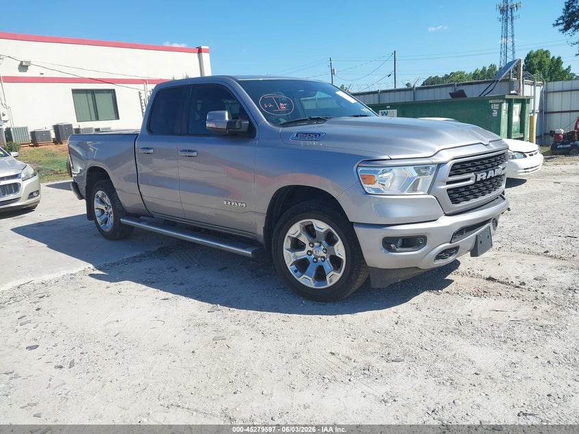 2022 Ram 1500 VIN 1C6RREBT1NN354712 IAAI salvage auction — REAR END, Salvage Title, sold $7,000 on 2026-09-02 (photo 1)