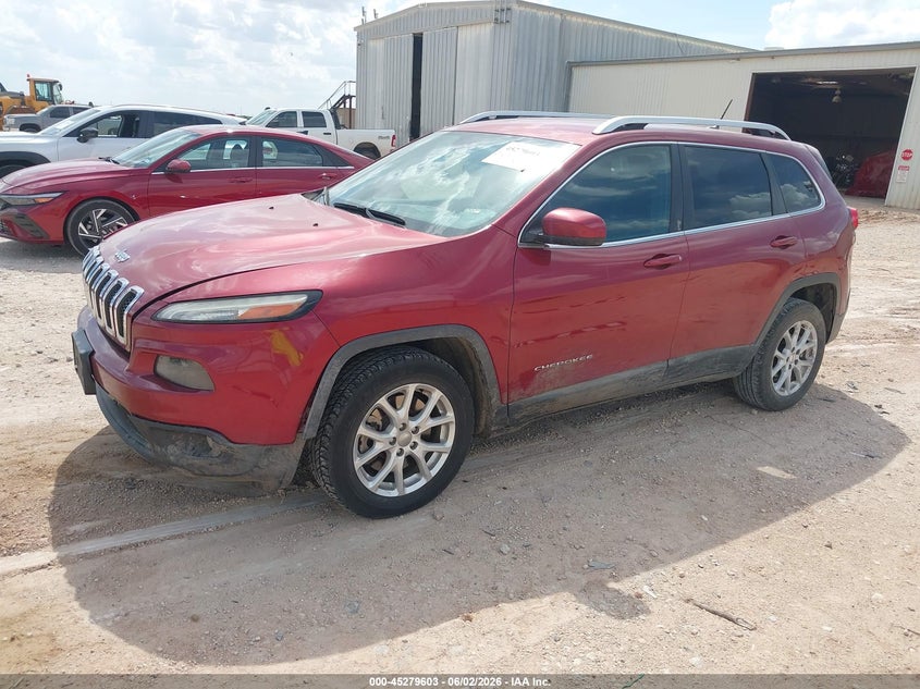 2015 Jeep Cherokee VIN 1C4PJLCB4FW601881 IAAI salvage auction — SIDE, Original (Texas), sold $1,250 on 2026-07-12 (photo 2)