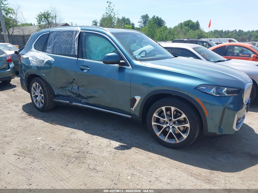 2025 BMW X5 VIN 5UX23EU08S9X62318 IAAI salvage auction — RIGHT SIDE, Salvage (Massachusetts), sold $30,150 on 2026-07-06 (photo 1)