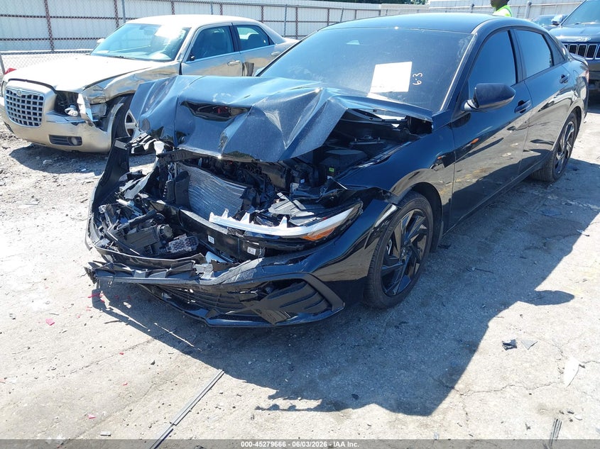 2026 Hyundai Elantra VIN KMHLM4DG9TU120212 IAAI salvage auction — FRONT END, Salvage Title, sold $3,100 on 2026-07-22 (photo 6)