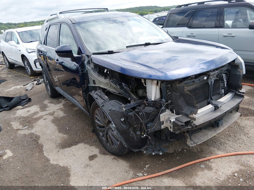 2023 Nissan Pathfinder VIN 5N1DR3CD7PC238830 IAAI salvage auction — REAR END, Salvage Title, sold $9,100 on 2026-08-01 (photo 1)