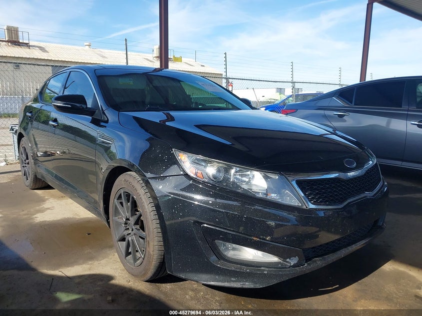 2013 Kia Optima VIN 5XXGN4A71DG107369 IAAI salvage auction — LEFT REAR, Salvage Title, sold $1,100 on 2026-07-24 (photo 1)