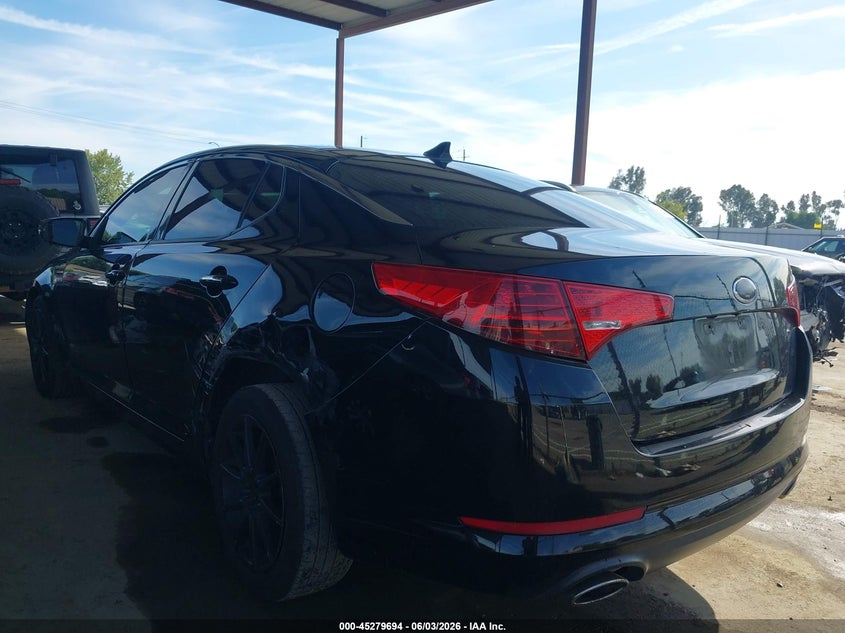2013 Kia Optima VIN 5XXGN4A71DG107369 IAAI salvage auction — LEFT REAR, Salvage Title, sold $1,100 on 2026-07-24 (photo 3)