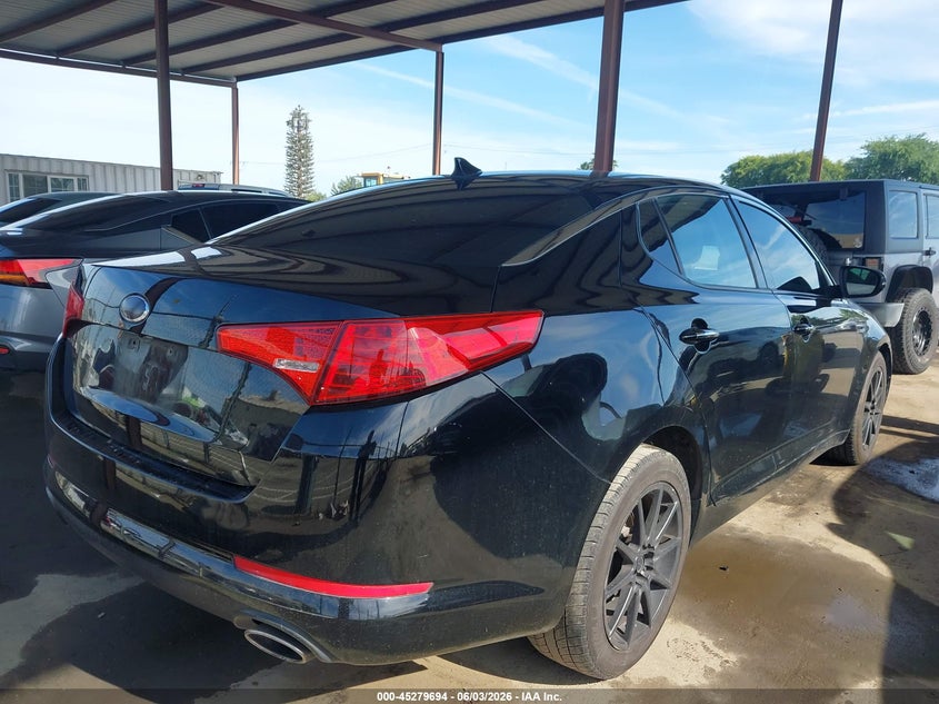2013 Kia Optima VIN 5XXGN4A71DG107369 IAAI salvage auction — LEFT REAR, Salvage Title, sold $1,100 on 2026-07-24 (photo 4)