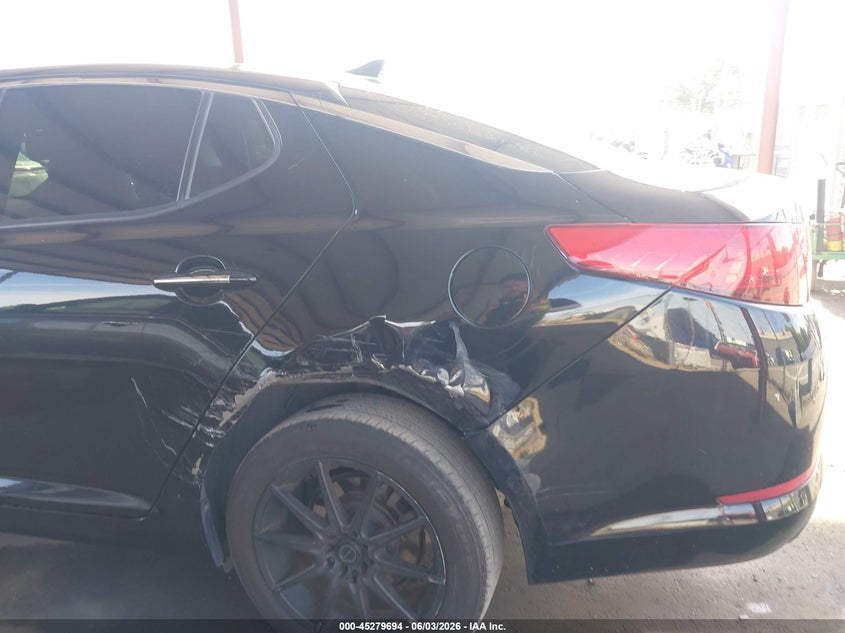 2013 Kia Optima VIN 5XXGN4A71DG107369 IAAI salvage auction — LEFT REAR, Salvage Title, sold $1,100 on 2026-07-24 (photo 6)