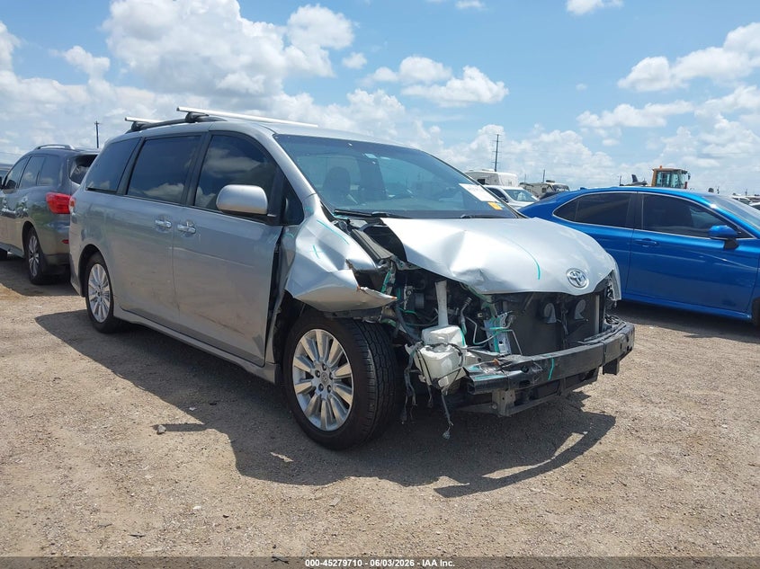 2015 Toyota Sienna VIN 5TDXK3DC1FS615970 IAAI salvage auction — FRONT END, Salvage Title, sold $1,725 on 2026-07-21 (photo 1)