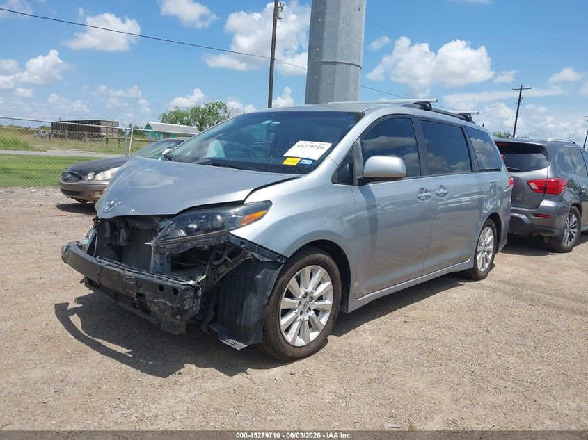 2015 Toyota Sienna VIN 5TDXK3DC1FS615970 IAAI salvage auction — FRONT END, Salvage Title, sold $1,725 on 2026-07-21 (photo 2)