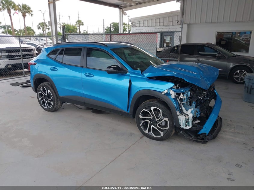 2025 Chevrolet Trax VIN KL77LJEP2SC109642 IAAI salvage auction — FRONT END, Salvage Title, sold $4,250 on 2026-07-17 (photo 1)