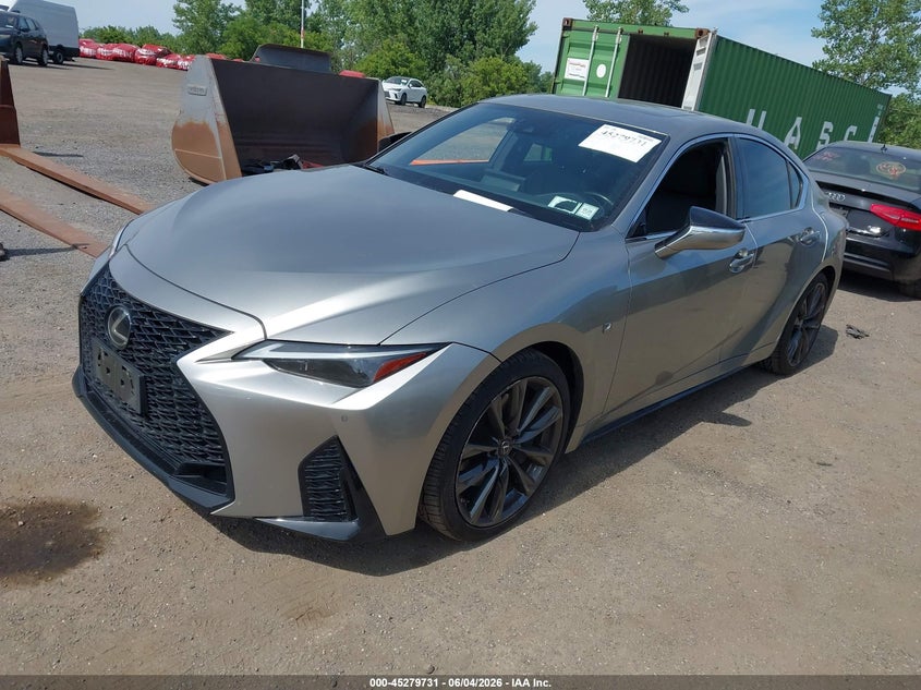 2021 Lexus Is VIN JTHGZ1E29M5022171 IAAI salvage auction — RIGHT SIDE, Salvage Title, sold $5,300 on 2026-07-21 (photo 2)