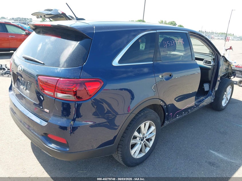 2019 Kia Sorento VIN 5XYPG4A3XKG537188 IAAI salvage auction — RIGHT SIDE, Salvage Title, sold $2,050 on 2026-07-20 (photo 4)