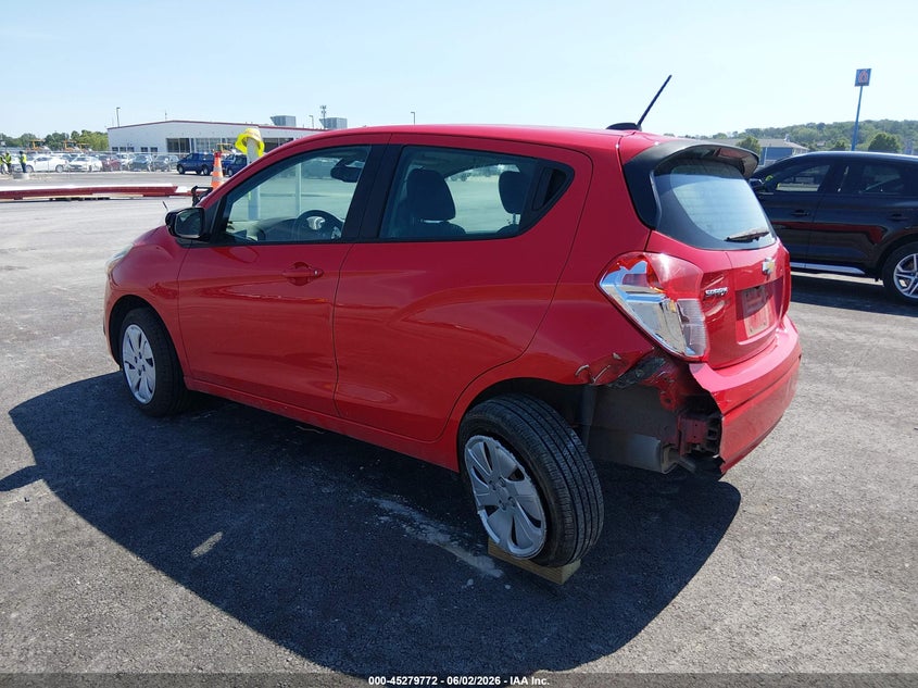 2018 Chevrolet Spark VIN KL8CB6SAXJC442762 IAAI salvage auction — LEFT REAR, Salvage (Illinois), sold $1,200 on 2026-07-28 (photo 3)